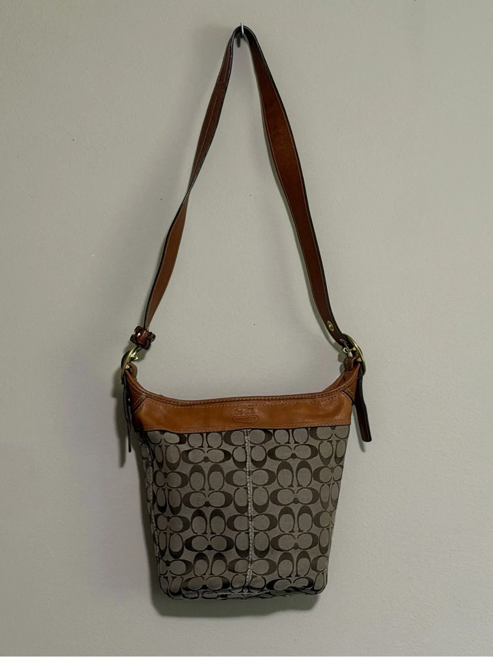 Y2K Coach Bleecker Signature Duffle Bag